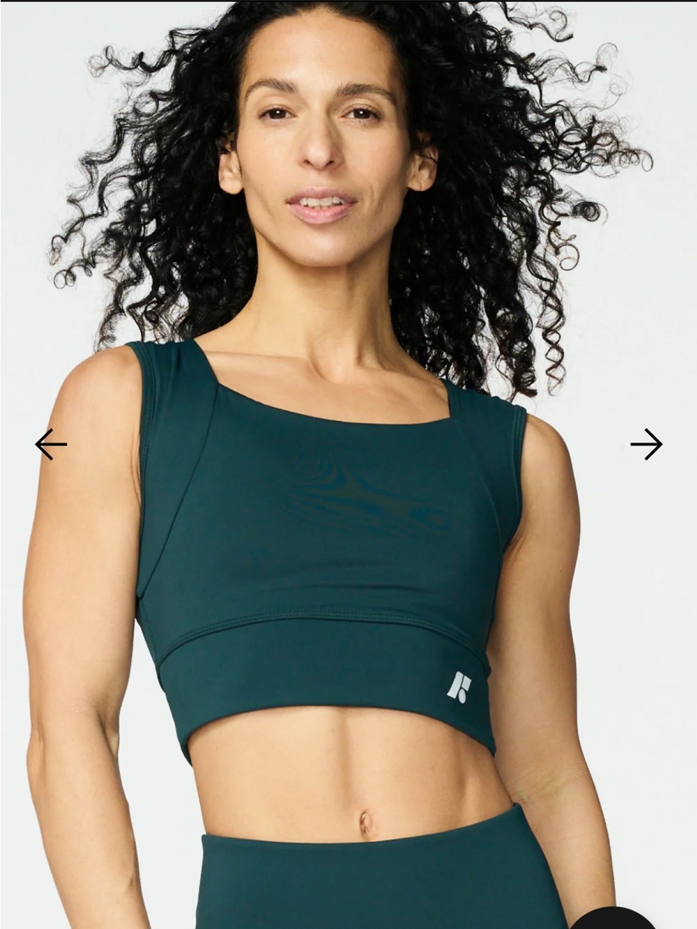 NET - Forme Revive Bra - Jade Green Posture Correcting Sports Bra - Size XL